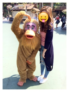 「TokyoDisneyLand」｜saraさん（レディース・162cm）の春コーディネート