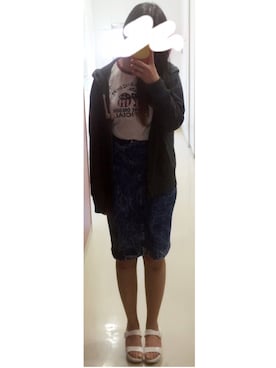「school」｜「アイテム（PC・スマホグッズ/家電）」を使った、nobuさん（レディース・158cm）の夏コーディネート