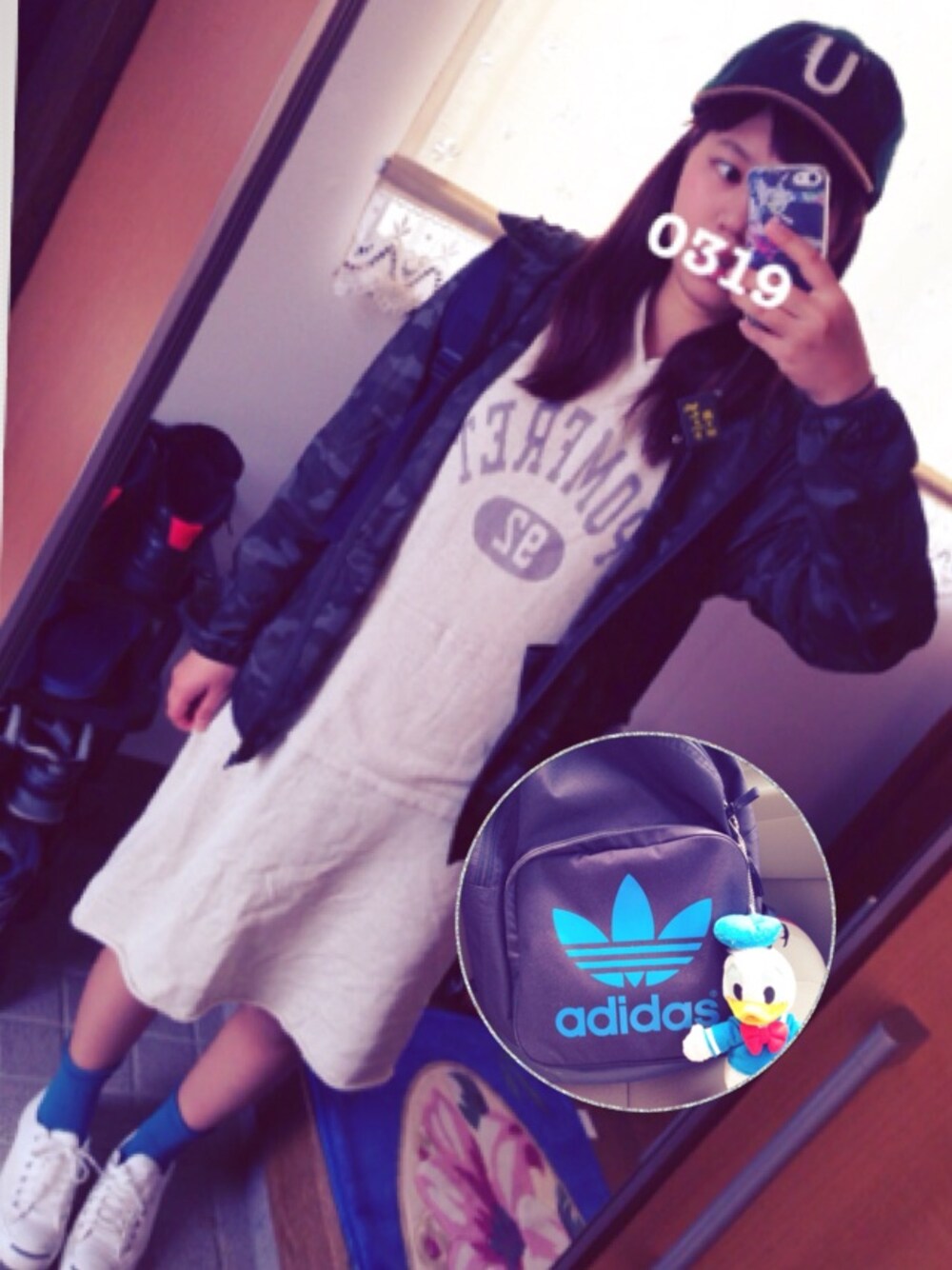 マイさんの「CONVERSE ALLSTAR FLOCKY DT OX（CONVERSE）」を使ったコーディネートの1枚目の写真