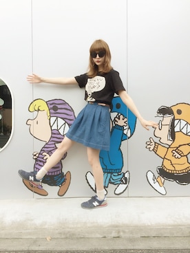 村田倫子さん（レディース・163cm）の春コーディネート