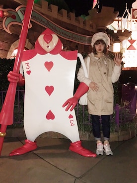 「haco!（ハコ）のアイテム（その他アウター）」を使った、村田倫子さん（レディース・163cm）の冬コーディネート