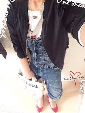 「H&M（エイチ・アンド・エム）のアイテム（つなぎ/オールインワン）」を使った、Ayako  さん（レディース・150cm）の春コーディネート