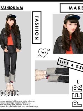 「栄」｜「アイテム（デニムジャケット）」を使った、あかりんさん（レディース・164cm）の秋コーディネート