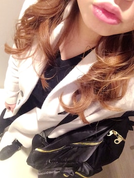 「airdeslecoeurblanc（エールデルクールブラン）のアイテム（チェスターコート、グレー系）」を使った、kanakoさん（レディース・160cm）の春コーディネート