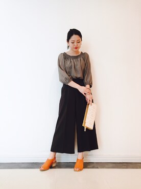 「クロップドパンツ」｜kamezawaさん（レディース・158cm）の春コーディネート