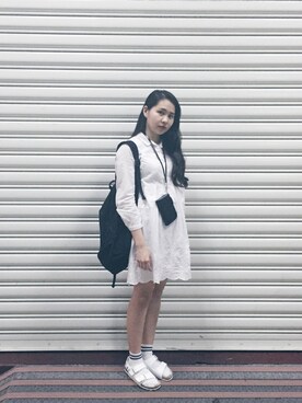「zakka w（zakka w）のアイテム（財布/小物）」を使った、Jennyさん（レディース・162cm）の夏コーディネート