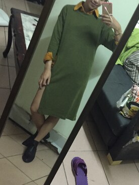 「super color（super color）のアイテム」を使った、GREEN GREEN🇹🇼さん（レディース・162cm）の秋コーディネート