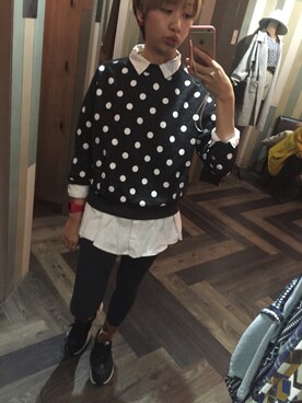 「catworld（キャットワールド）のアイテム」を使った、GREEN GREEN🇹🇼さん（レディース・162cm）の秋コーディネート