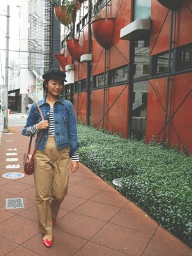 「アイテム（バレエシューズ）」を使った、kinkoさん（レディース・161cm・20代）の秋コーディネート