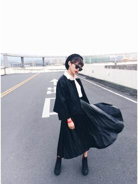 「WINTER STYLE」｜「アイテム（スカート）」を使った、Zoeさん（レディース・153cm）の秋コーディネート