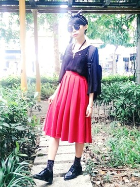 「WINTER STYLE」｜「アイテム（スカート）」を使った、Zoeさん（レディース・153cm）の秋コーディネート