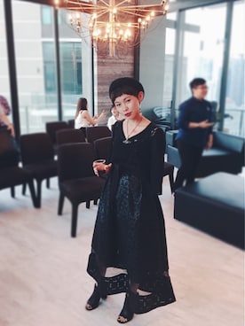 「Party dress」｜Zoeさん（レディース・153cm）の秋コーディネート