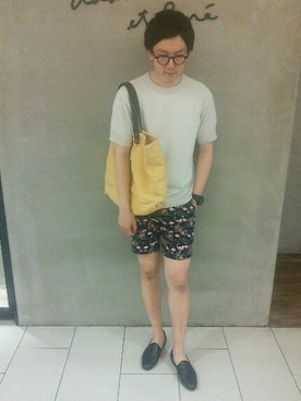 スタッフさん（メンズ・180cm）の夏コーディネート