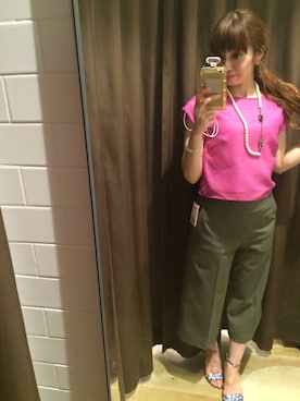 「CISOLASSE（シソーラス）のアイテム」を使った、hiromiさん（レディース・153cm）の夏コーディネート