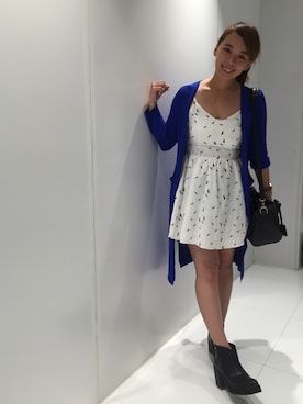 「Lulus（-）のアイテム（ジャケット/アウター）」を使った、Kuei さん（レディース・163cm）の夏コーディネート