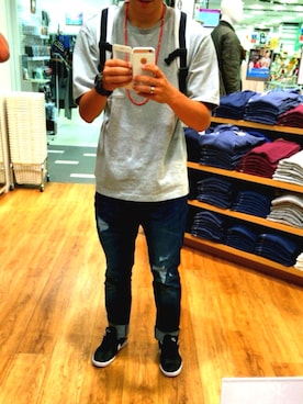 「NIKE（ナイキ）のNIKE/ナイキ グランドテラス 654495（スニーカー）」を使った、Y.Iさん（メンズ・177cm）の夏コーディネート