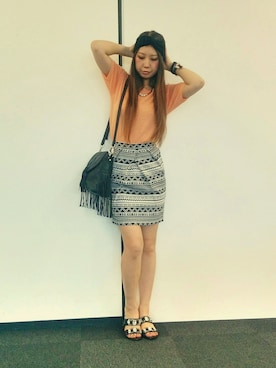 「ボーホー」｜om! :)さん（レディース・171cm）の夏コーディネート