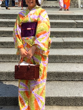 「アイテム（浴衣）」を使った、Seikoさん（レディース・152cm・20代）の夏コーディネート