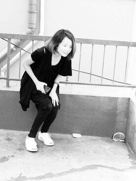 「CONVERSE（コンバース）のCONVERSE コンバース ジャック パーセル / JACK PURCEL（スニーカー）」を使った、maryさん（レディース・172cm）の夏コーディネート