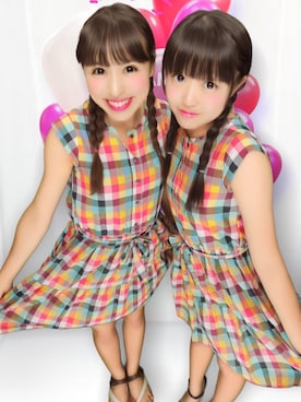 「おさげ」｜「アイテム（シャツワンピース）」を使った、さらさん（レディース・154cm）の秋コーディネート