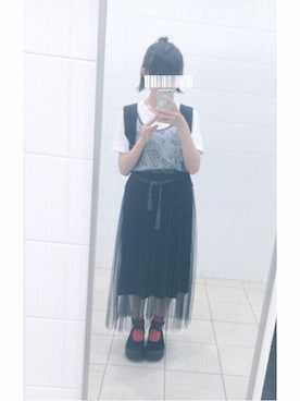 「ボッパー」｜きのこさん（レディース・152cm）の夏コーディネート