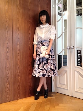 「G.V.G.V.（ジーヴィージーヴィー）のアイテム（その他）」を使った、risa shimadaさん（レディース・166cm）の夏コーディネート