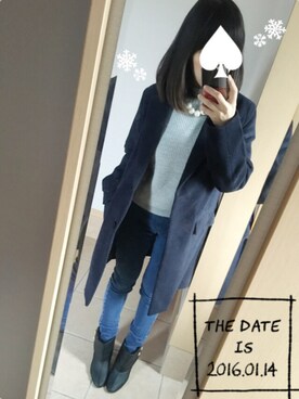 S*さん（レディース・149cm）の冬コーディネート