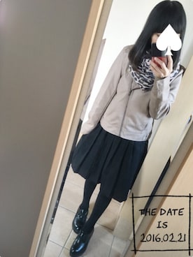 「しまむらコーデ」｜S*さん（レディース・149cm）の冬コーディネート