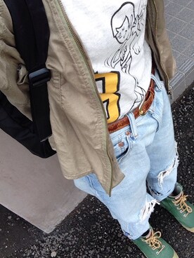 Fuka Azumaさんの「Vintage Levi's Jeans」を使ったコーディネート