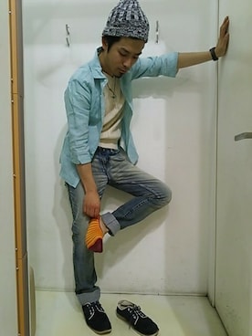 かっちゃんだよさん（メンズ・171cm）の春コーディネート