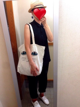 「note et silence （ノートエシロンス）のアイテム（その他シューズ）」を使った、まりまりさん（レディース・161cm）の夏コーディネート