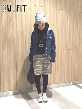 「旅行」｜Akiさん（レディース・153cm）の冬コーディネート