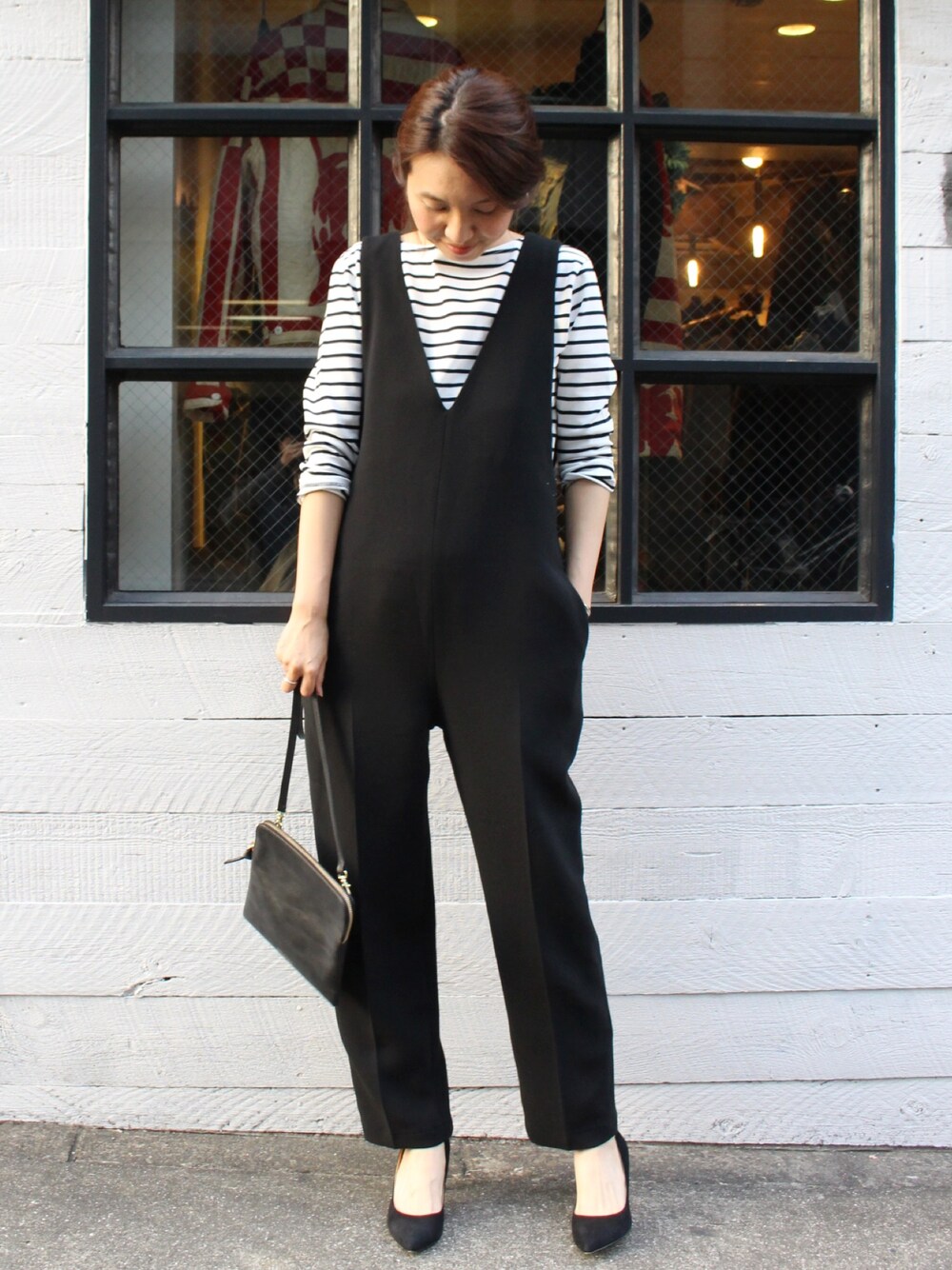 フレームワーク 金子綾 サロペット オールインワン FRAMeWORK 【金子綾×FRAMeWORK】サロペット