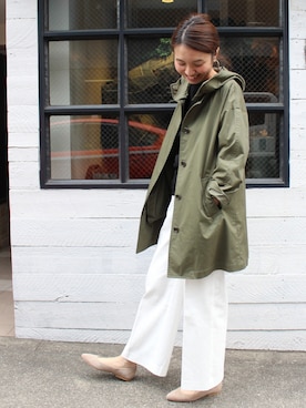 「フード」｜tomoさん（レディース・165cm）の冬コーディネート