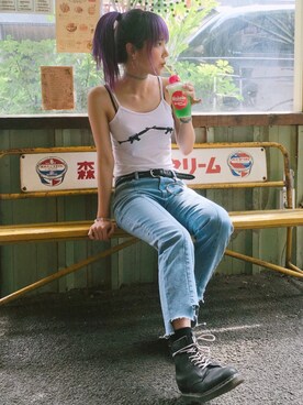 「IRO（イロ）のアイテム」を使った、HYEMI さん（レディース・168cm）の夏コーディネート