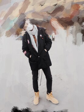 「Selected   （-）のアイテム」を使った、Thunder_Fuさん（メンズ・180cm）の春コーディネート
