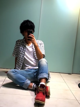 「Marc by Marc Jacobs（マークバイマークジェイコブス）のアイテム（アクセサリー）」を使った、HISATOさん（メンズ・174cm）の秋コーディネート