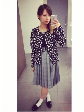 「H&M（エイチ・アンド・エム）のアイテム（モカシン/デッキシューズ）」を使った、Pearlin さん（レディース・160cm）の秋コーディネート