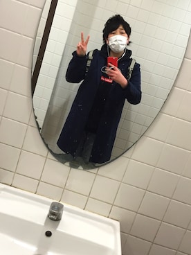 「DOUBLE HARD（ダブルハード）のアイテム」を使った、たーろうさん（メンズ・168cm）の冬コーディネート