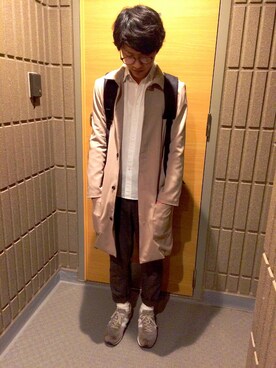 「春コート」｜ふーちゃんさん（メンズ・174cm）の春コーディネート