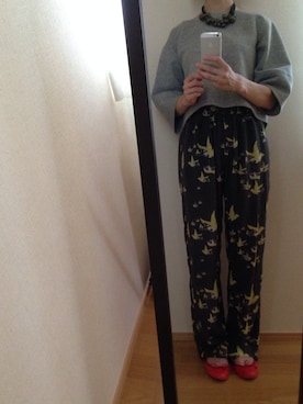 「ISABEL MARANT（イザベルマラン）のアイテム（パンツ）」を使った、はなのこはるりさん（レディース・158cm）の秋コーディネート