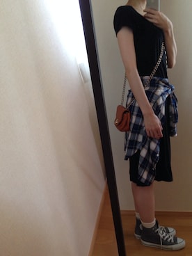 「Pietro Alessandro（ピエトロアレサンドロ）のアイテム」を使った、はなのこはるりさん（レディース・158cm）の秋コーディネート