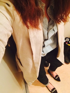 「TODAYFUL（トゥデイフル）のアイテム（テーラードジャケット）」を使った、mana**さん（レディース・151cm）の夏コーディネート