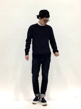 ナカニシアキラさん（メンズ・172cm）の春コーディネート