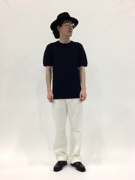 「JOURNAL STANDARD relume（ジャーナルスタンダード　レリューム）のアイテム（その他シューズ）」を使った、ナカニシアキラさん（メンズ・172cm）の春コーディネート