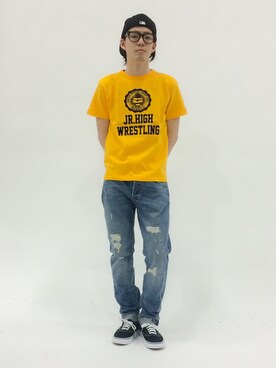 ナカニシアキラさん（メンズ・172cm）の春コーディネート