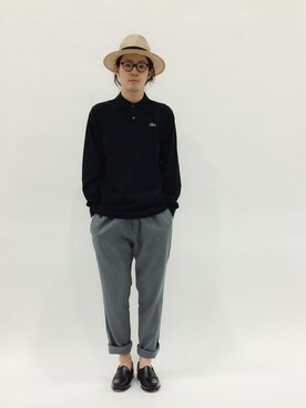 Lacoste ラコステ の Lacoste ロングスリーブポロシャツ ポロシャツ Wear
