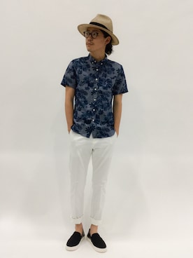 ナカニシアキラさん（メンズ・172cm）の夏コーディネート