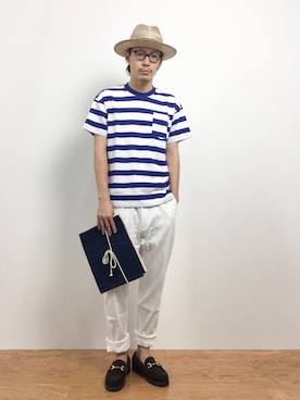 ナカニシアキラさん（メンズ・172cm）の夏コーディネート