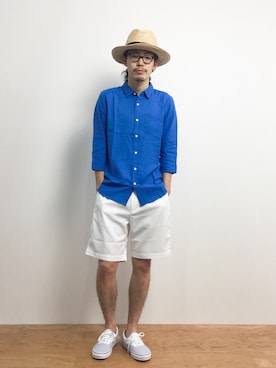 ナカニシアキラさん（メンズ・172cm）の夏コーディネート